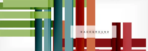 Strisce e linee di colore, sfondo geometrico astratto — Vettoriale Stock