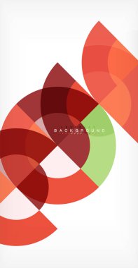 En az daire arka plan tasarım, iş veya teknoloji sunu veya web broşür kapak düzeni, duvar kağıdı için çok renkli şablonu