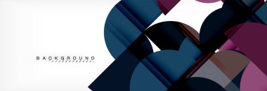 Daire modern geometrik arka plan illüstrasyon