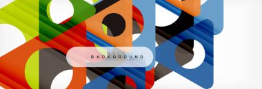 Arka plan daire ve üçgen