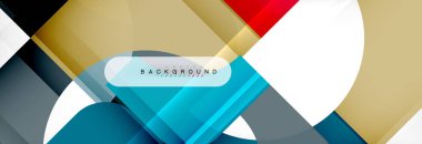 Renkli kareler kompozisyon soyut afiş. Gösterim amacıyla broşür veya el ilanı, sunum ve web tasarım düzeni