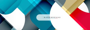 Renkli kareler kompozisyon soyut afiş. Gösterim amacıyla broşür veya el ilanı, sunum ve web tasarım düzeni