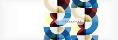 Vektör dairesel geometrik arka plan