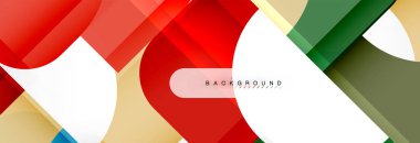 Geometrik kareler afiş soyut. Vektör çizim broşür veya el ilanı, sunum ve web tasarım düzeni için