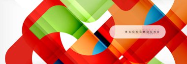 Renkli kare şekiller, geometrik modern arka plan