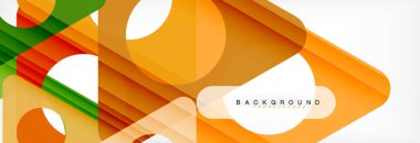 Arka plan daire ve üçgen