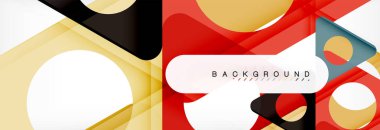 Arka plan daire ve üçgen