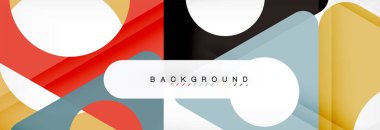 Daire ve üçgen vektör arka plan