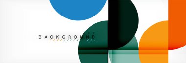 Daire modern geometrik arka plan illüstrasyon