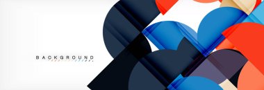 Daire modern geometrik arka plan illüstrasyon