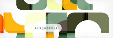 Renkli kare şekiller, geometrik modern arka plan