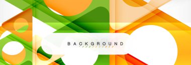 Arka plan daire ve üçgen