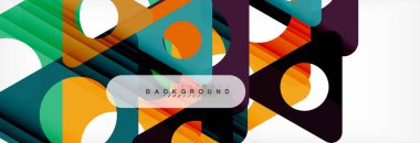 Geometrik arka plan. Modern örtüşen üçgenler. Mesajınız için alışılmadık renkli şekiller. İş veya teknik okul sunuyu, app kapak