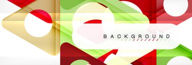 Arka plan daire ve üçgen