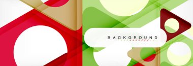 Arka plan daire ve üçgen