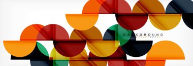 Yarı daire arka plan, modern geometrik desen tasarım. İş veya teknoloji tanıtım tasarım şablonu, broşür veya el ilanı desenli veya geometrik web afiş