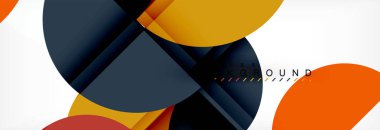 Yarı daire arka plan, modern geometrik desen tasarım. İş veya teknoloji tanıtım tasarım şablonu, broşür veya el ilanı desenli veya geometrik web afiş