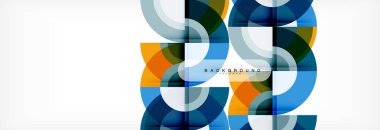 Vektör yuvarlak arka plan