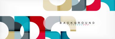 Renkli kareler kompozisyon soyut afiş. Gösterim amacıyla broşür veya el ilanı, sunum ve web tasarım düzeni