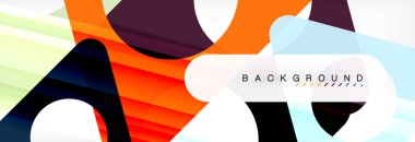 Arka plan daire ve üçgen