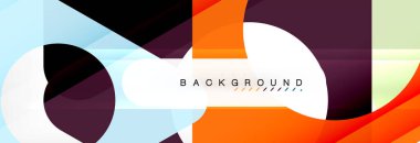 Arka plan daire ve üçgen