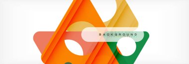 Arka plan daire ve üçgen