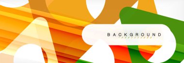 Arka plan daire ve üçgen