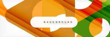 Arka plan daire ve üçgen