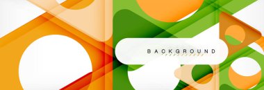 Arka plan daire ve üçgen