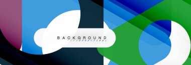 Arka plan daire ve üçgen