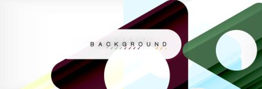 Geometrik arka plan. Modern örtüşen üçgenler. Mesajınız için alışılmadık renkli şekiller. İş veya teknik okul sunuyu, app kapak