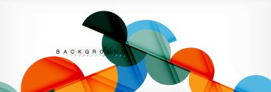 Daire modern geometrik arka plan illüstrasyon