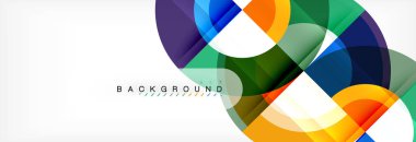 Vektör dairesel geometrik arka plan