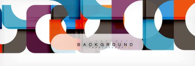 Kare şekiller, geometrik modern arka plan renk. Vektör çizim