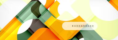 Renkli kare şekiller, geometrik modern arka plan