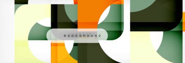 Renkli kare şekiller, geometrik modern arka plan