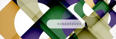 Renkli kareler kompozisyon soyut afiş. Gösterim amacıyla broşür veya el ilanı, sunum ve web tasarım düzeni