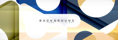 Arka plan daire ve üçgen