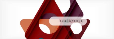 Arka plan daire ve üçgen