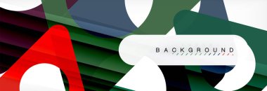 Arka plan daire ve üçgen