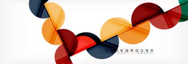 Daire modern geometrik arka plan illüstrasyon