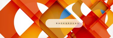 Kare şekiller, geometrik modern arka plan renk. Vektör çizim