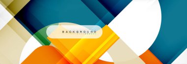 Renkli kare şekiller, geometrik modern arka plan