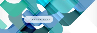 Renkli kareler kompozisyon soyut afiş. Gösterim amacıyla broşür veya el ilanı, sunum ve web tasarım düzeni