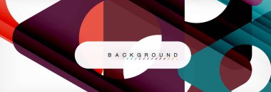 Arka plan daire ve üçgen