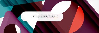 Arka plan daire ve üçgen