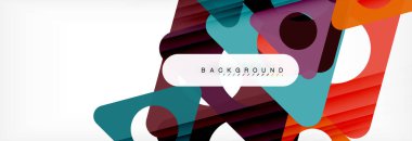 Arka plan daire ve üçgen