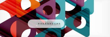 Arka plan daire ve üçgen