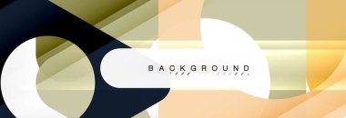 Arka plan daire ve üçgen