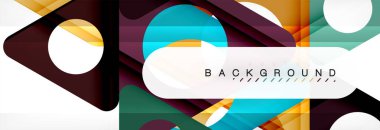 Geometrik arka plan. Modern örtüşen üçgenler. Mesajınız için alışılmadık renkli şekiller. İş veya teknik okul sunuyu, app kapak